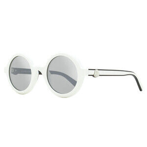 Moncler Orbit Round Sunglasses ML0261 21C White 50mm